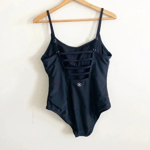 HURLEY black caged back ONE PIECE SWIMSUIT - Picture 5 of 7